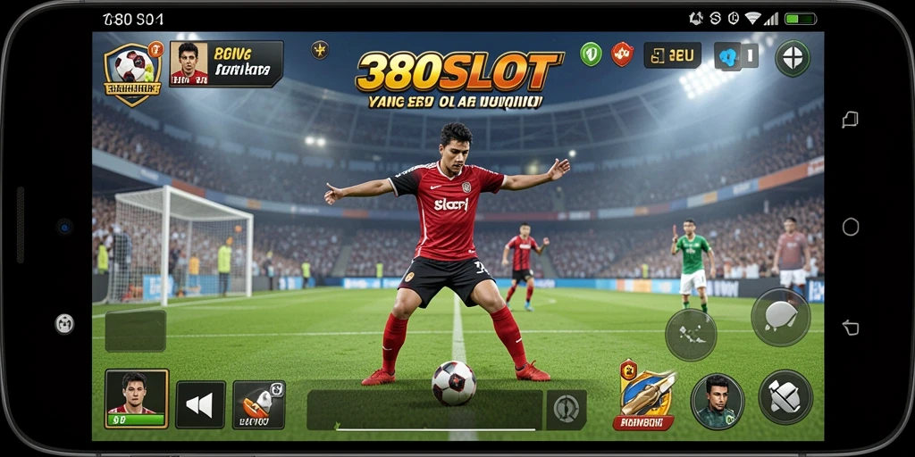 Tampilan gameplay seru 380SLOT dengan tema olahraga.