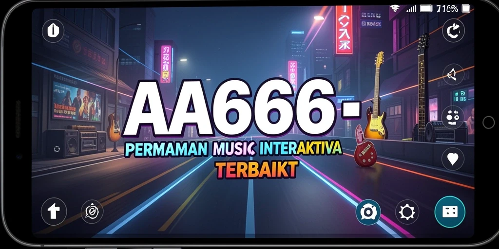 Tangkapan layar gameplay AA666 yang menampilkan keseruan bermain musik.