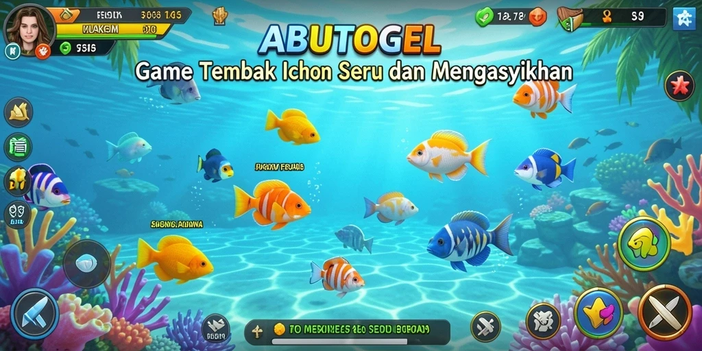 Tampilan aksi menarik dalam gameplay Tembak Ikan ABUTOGEL.