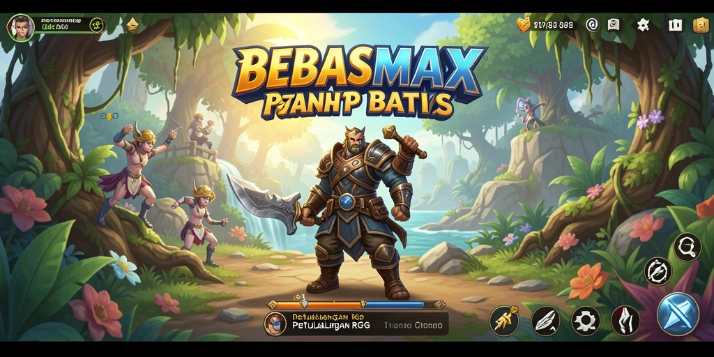 Tangkapan layar BEBASMAX menampilkan momen seru dalam petualangan RPG.