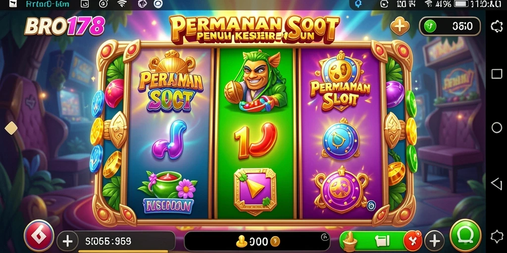 Tampilan gameplay Slot BRO178 dengan berbagai mesin Slot menarik.