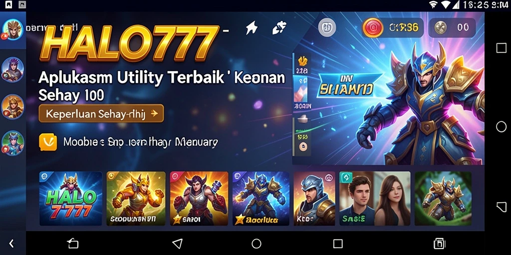 Tampilan utama HALO777 memudahkan pengguna mengatur tugas.