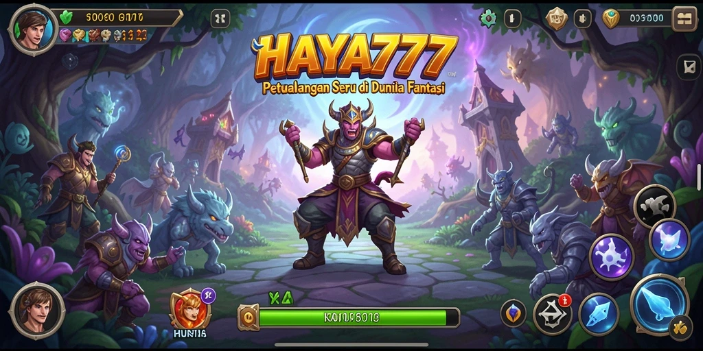 Screenshot gameplay menunjukkan petualangan seru di dunia <strong>HAYA777</strong>.