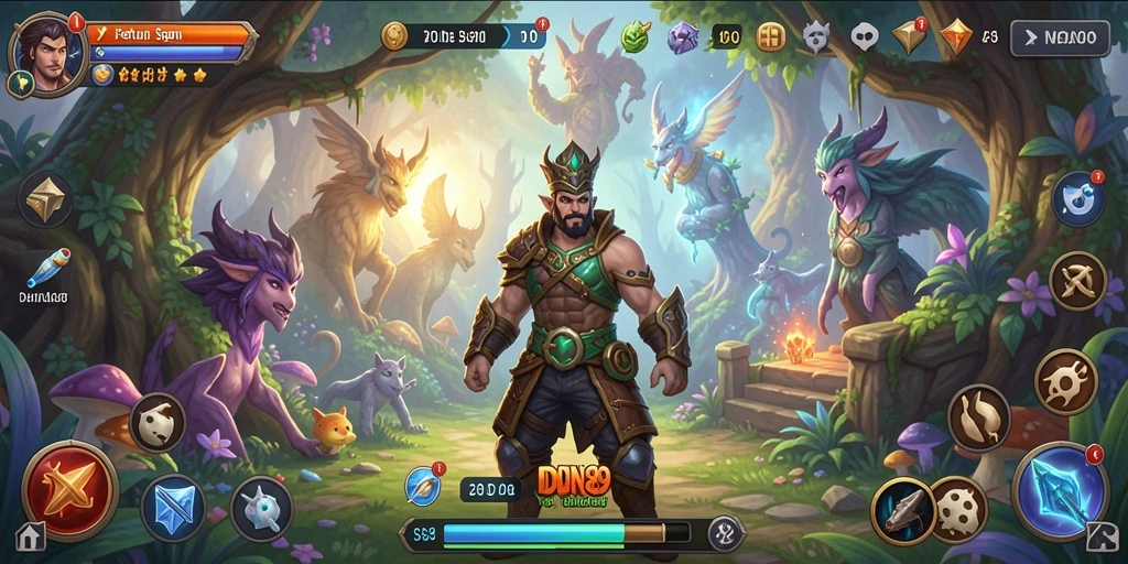 Tangkapan layar gameplay IDN89 menunjukkan aksi petualangan yang mendebarkan.