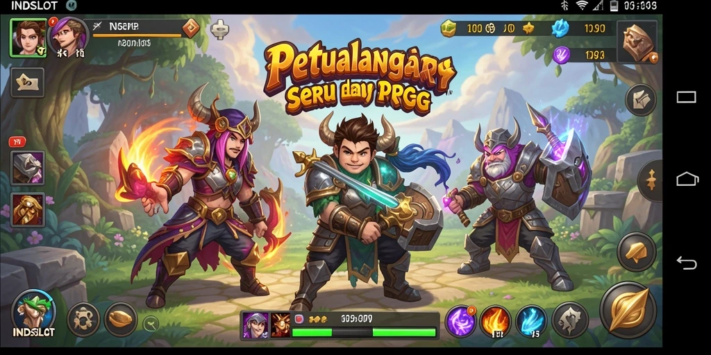 Tangkapan layar dari gameplay RPG yang seru di INDSLOT.