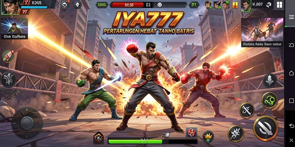 Tampilan action seru dalam IYA777 saat pertarungan berlangsung.