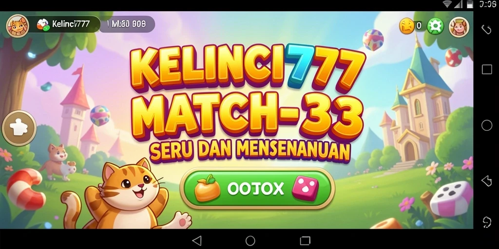 Tampilan gameplay KELINCI777 yang seru dan penuh warna.