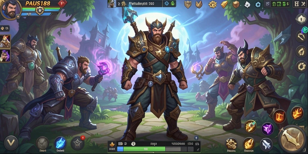 Tampilan menarik dari gameplay ARPG PAUS188 yang memukau.