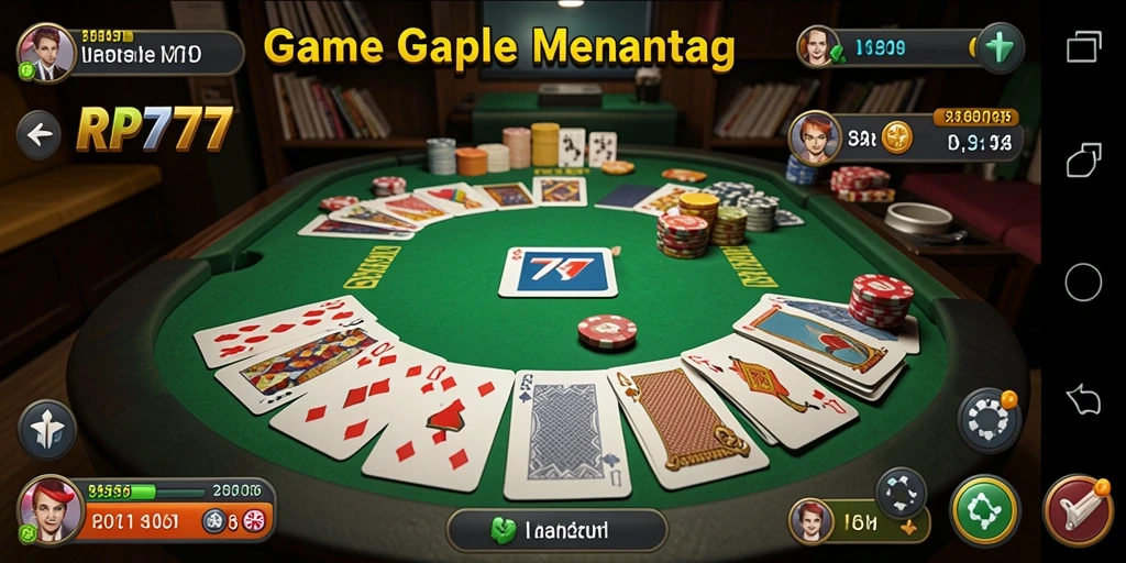 Tangkapan layar menampilkan permainan Gaple yang penuh strategi dan kesenangan.