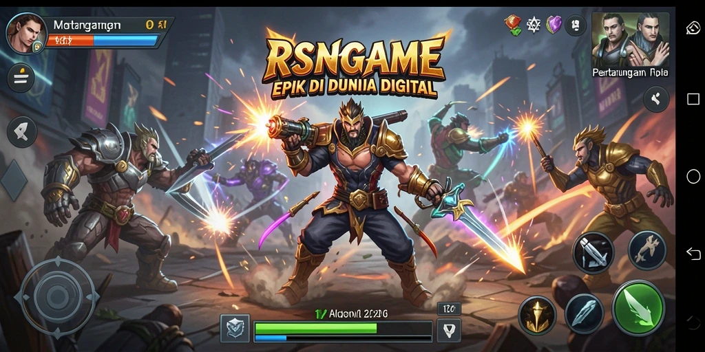 Tangkapan layar RSNGAME menunjukkan aksi pertarungan yang intens dan mendebarkan.